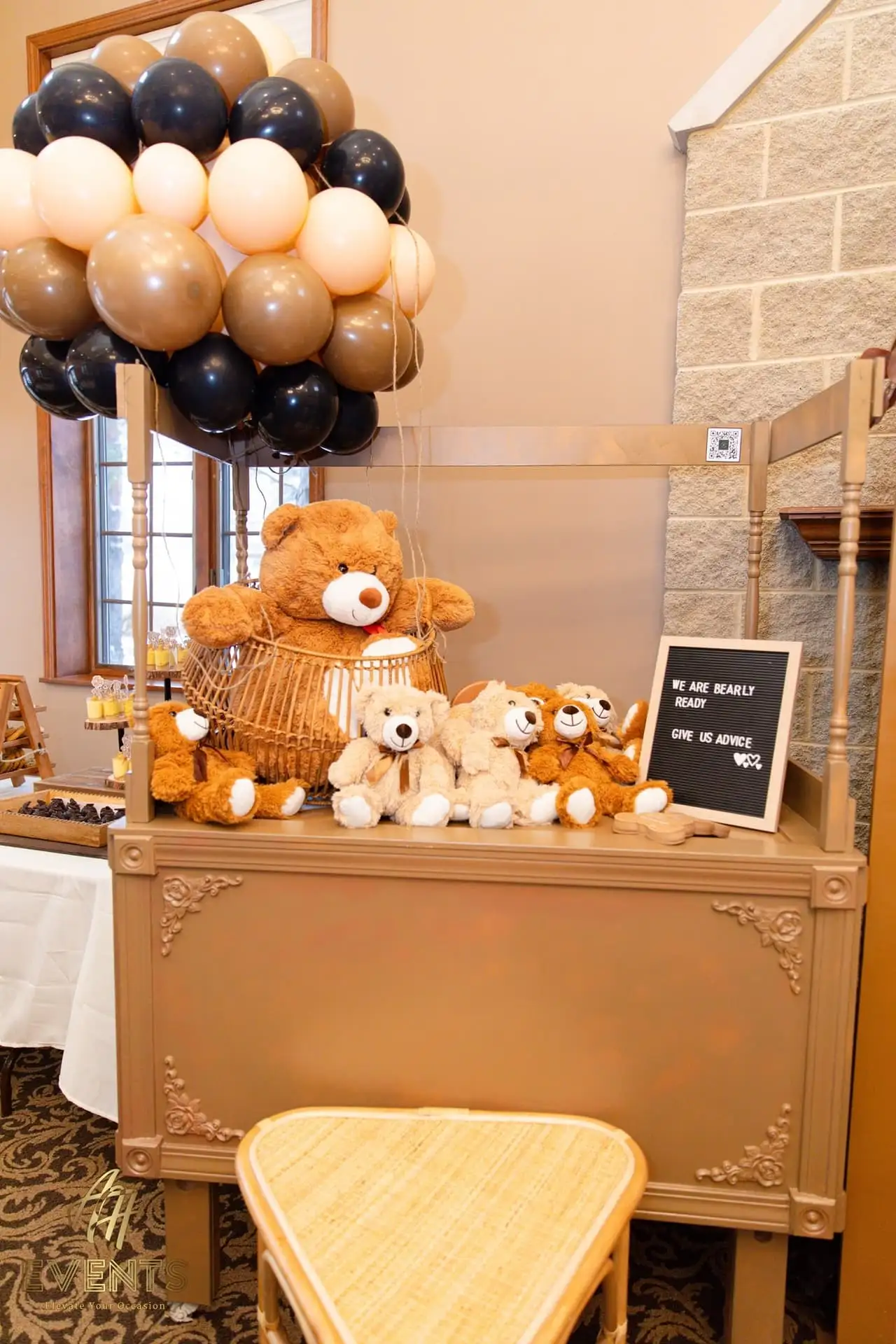 Bear Theme Baby Shower — a custom themed environment built by AH Crafted.